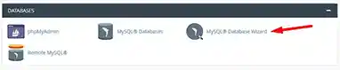 ابزار MySQL Database Wizard در سیپنل