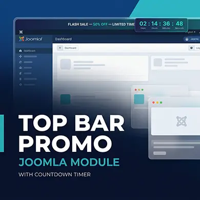 افزونه جوملا Top Bar Promo