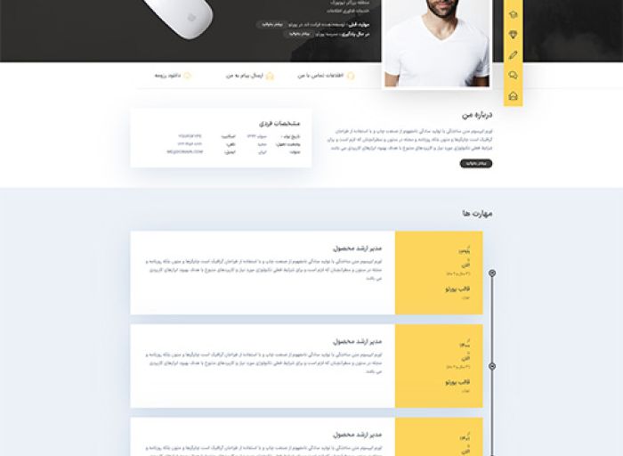 قالب وردپرس port-resume