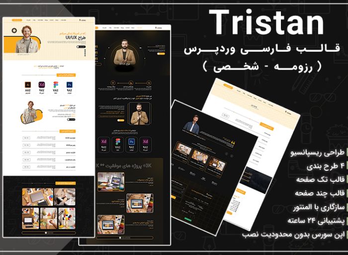 قالب وردپرس tristan